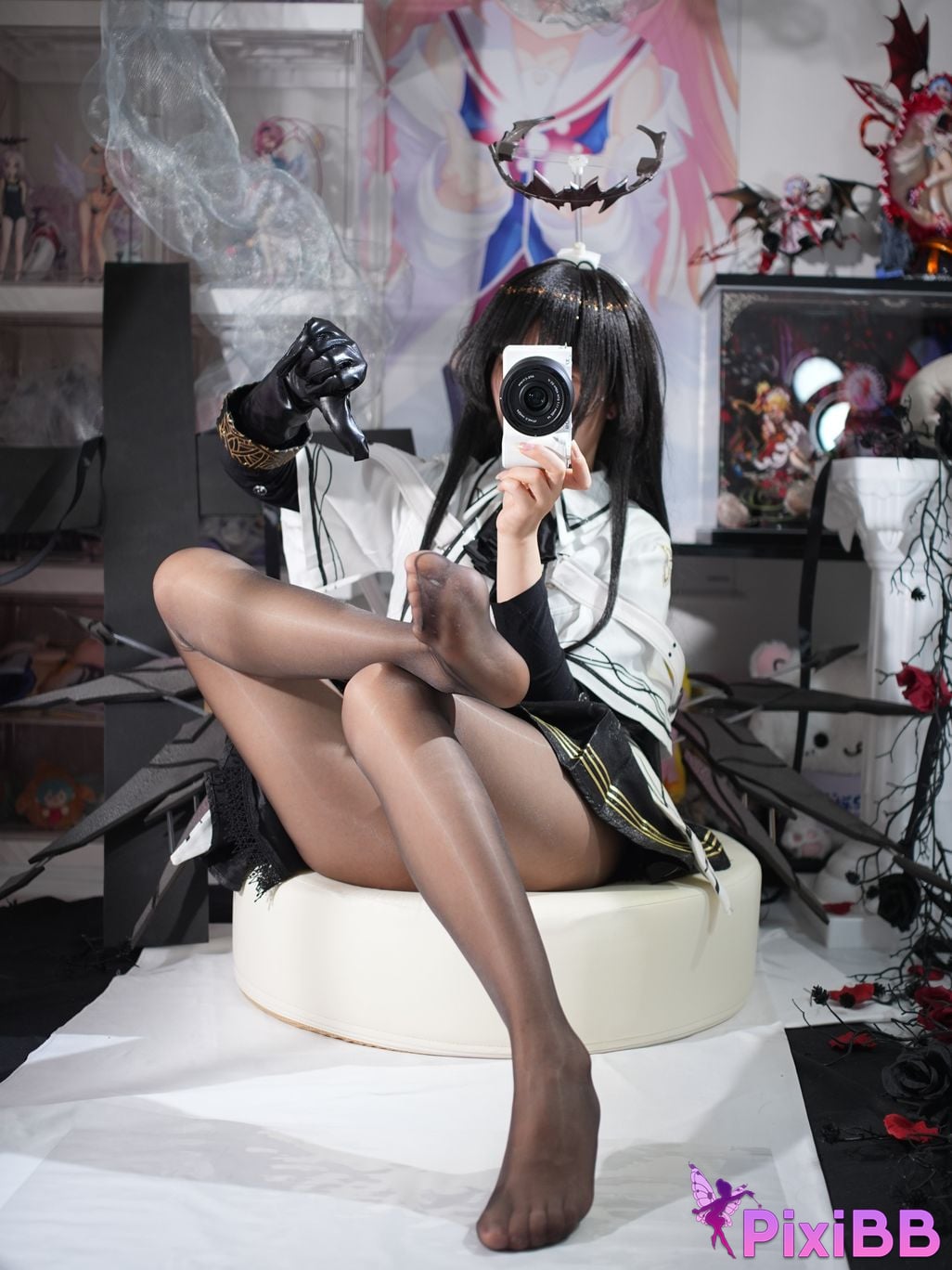 Cosplayer white oak Shirly Arknights arturo PixiBB.COM 013 1