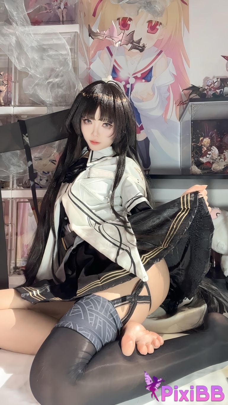 Cosplayer white oak Shirly Arknights arturo PixiBB.COM 014 1