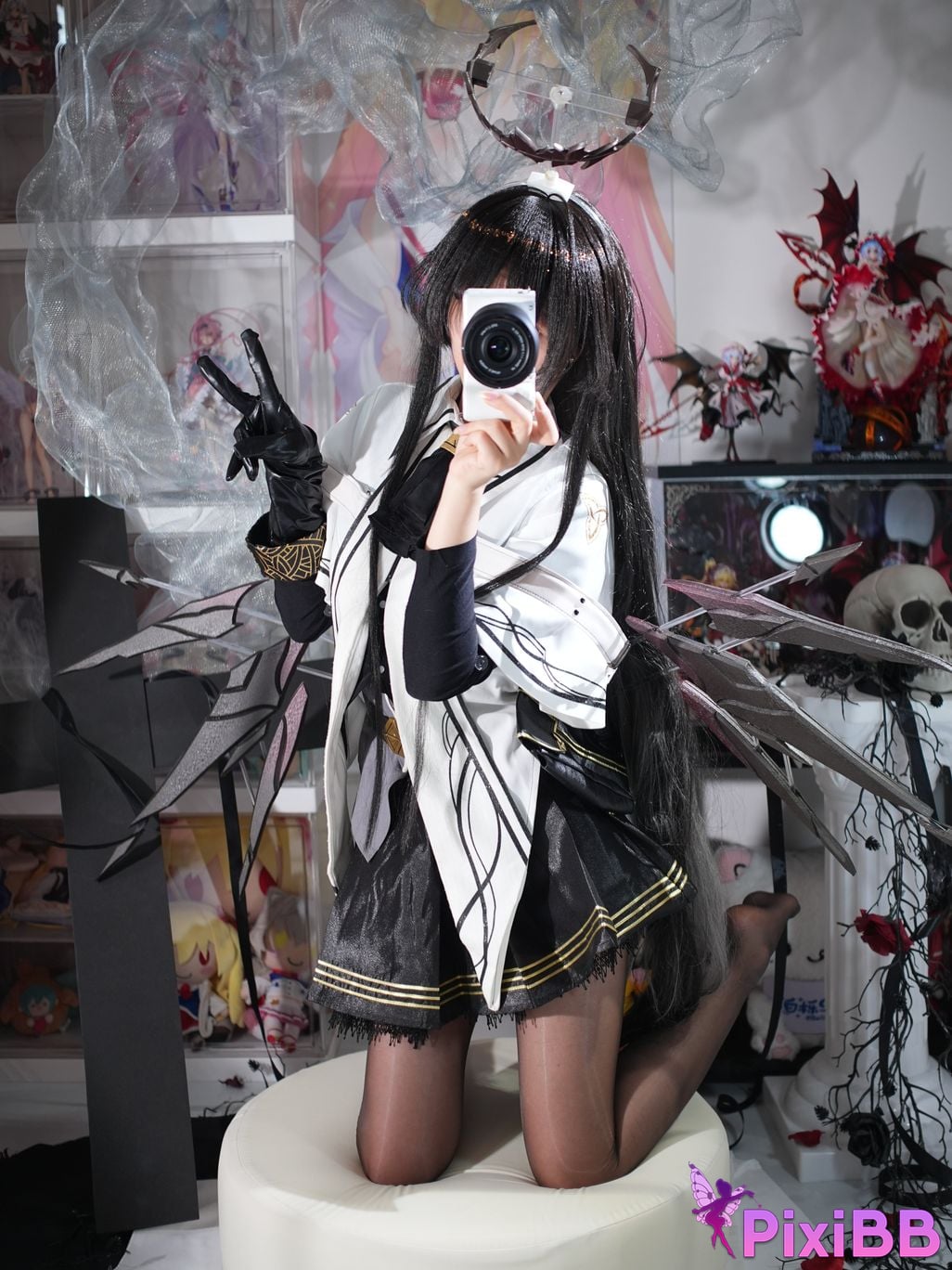 Cosplayer white oak Shirly Arknights arturo PixiBB.COM 021 1