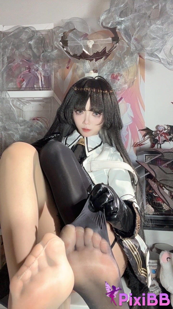 Cosplayer white oak Shirly Arknights arturo PixiBB.COM 042 1