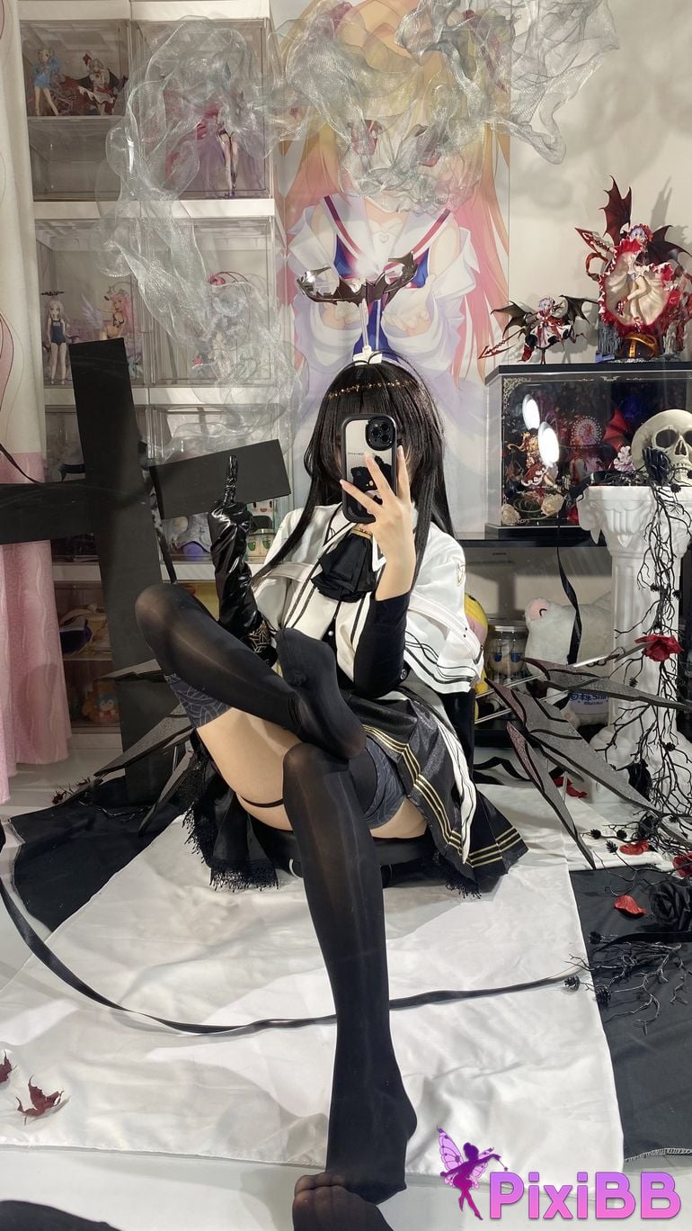Cosplayer white oak Shirly Arknights arturo PixiBB.COM 124 1