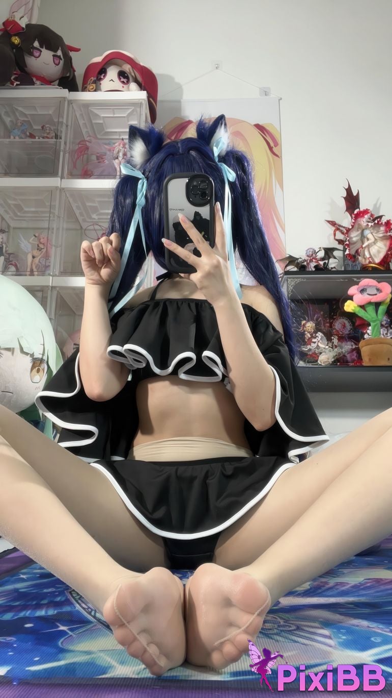 Cosplayer white oak Shirly Kuromi Akane PixiBB.COM 080 1