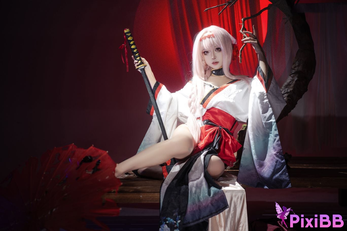 Cosplayer vector fish Nikke goddess of victory dark lotus PixiBB.COM 009 1