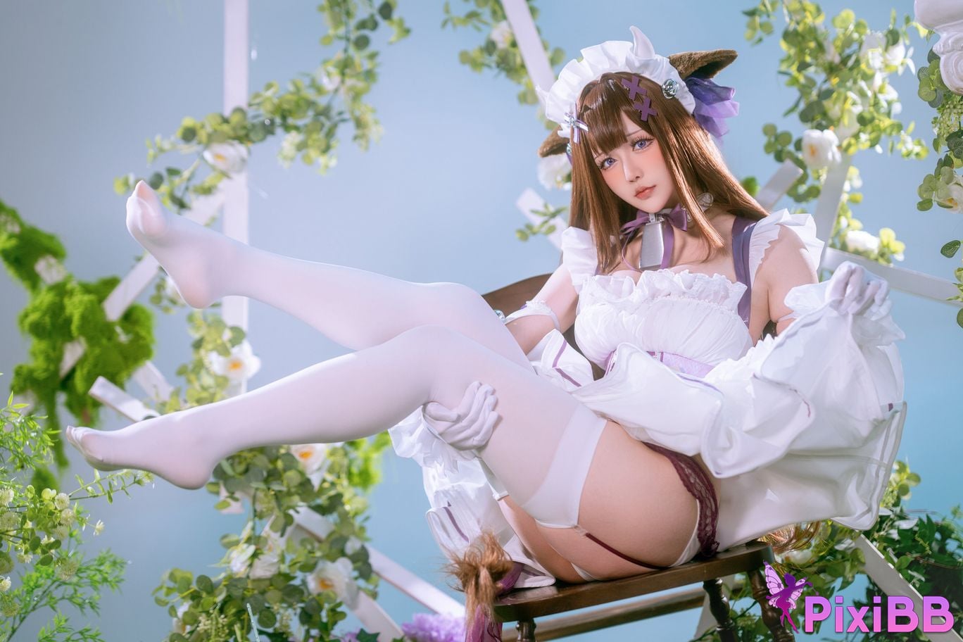 Cosplayer The star is late Hoshilily azur lane Kashino PixiBB.COM 004 1