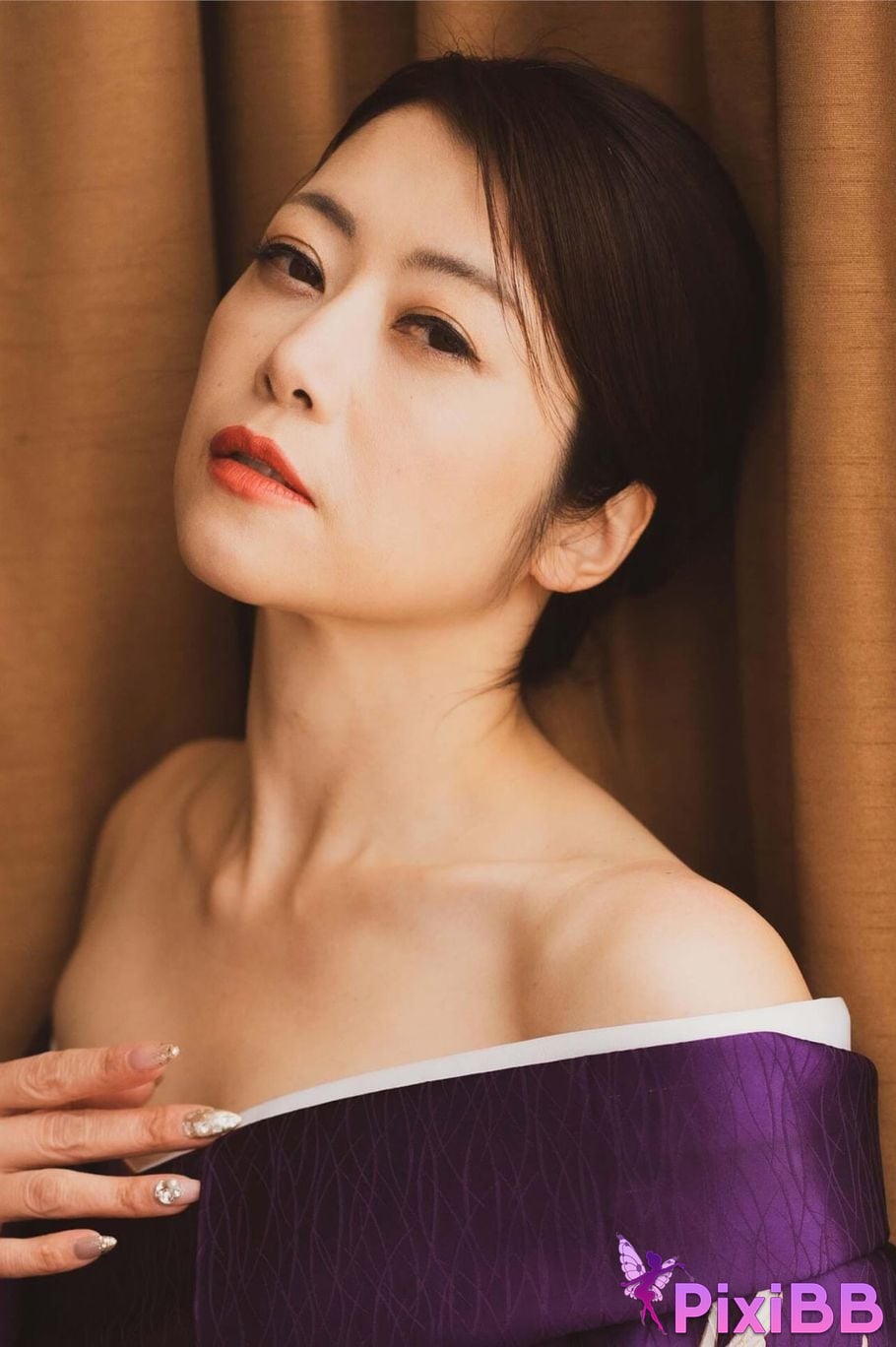Japanese Idol Maki Hojo photo collection Violet Nude Collection PixiBB.COM 017 1