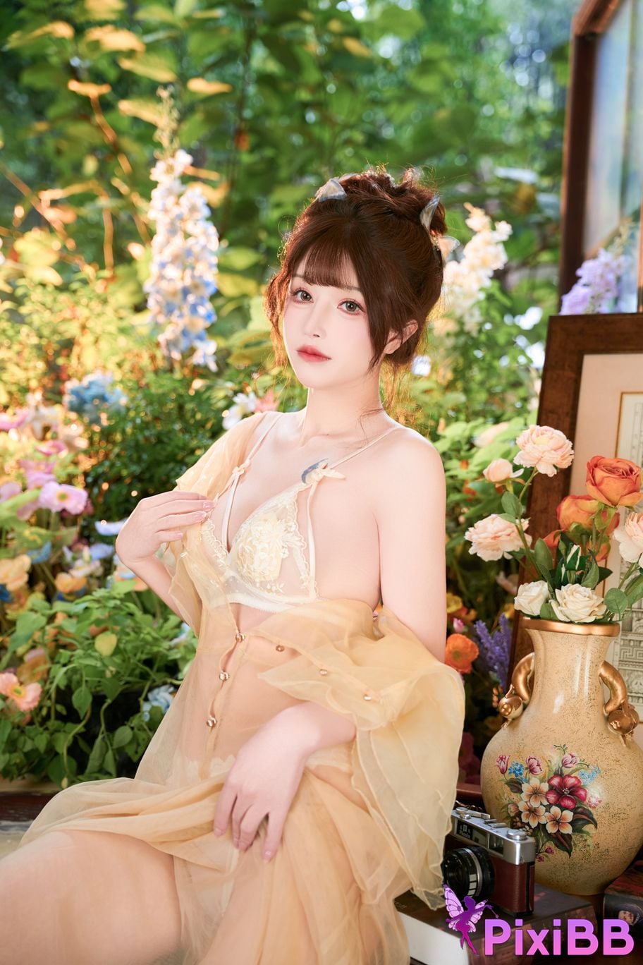 Cosplayer Deer eight years old The white flowers of the deep forest PixiBB.COM 072