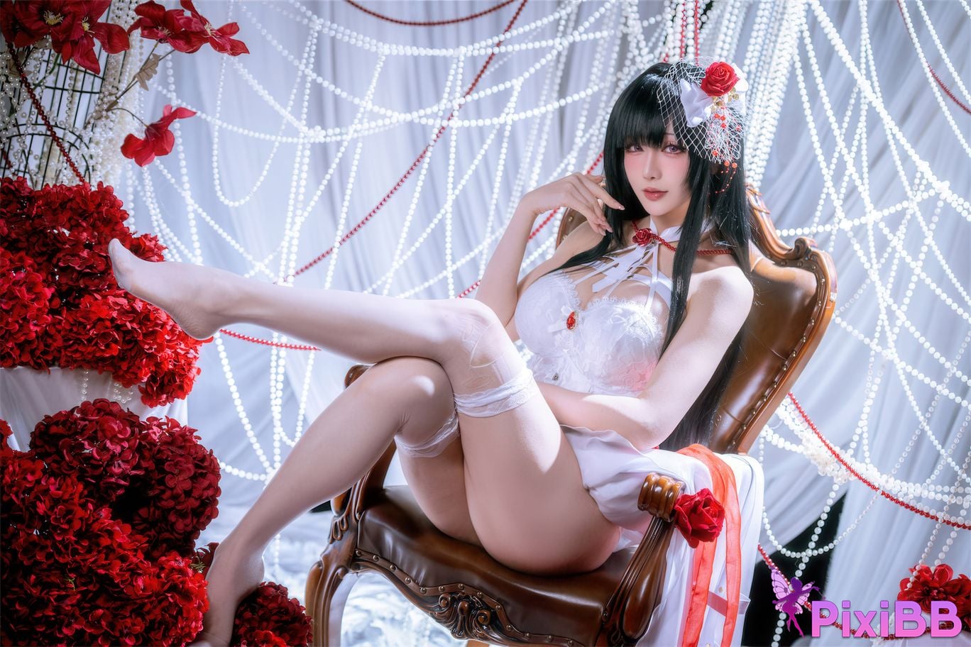 Cosplayer The star is late Hoshilily Nikke Mihara Bond Chain PixiBB.COM 009