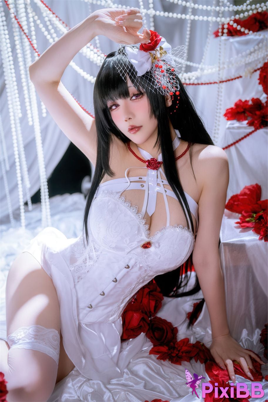 Cosplayer The star is late Hoshilily Nikke Mihara Bond Chain PixiBB.COM 015