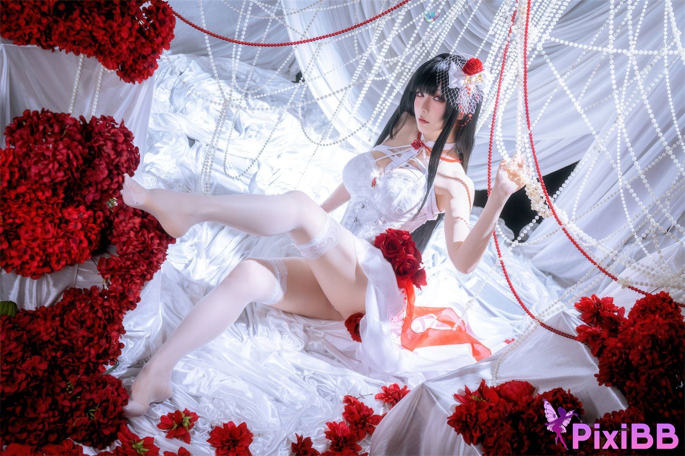 Cosplayer The star is late Hoshilily Nikke Mihara Bond Chain PixiBB.COM 019