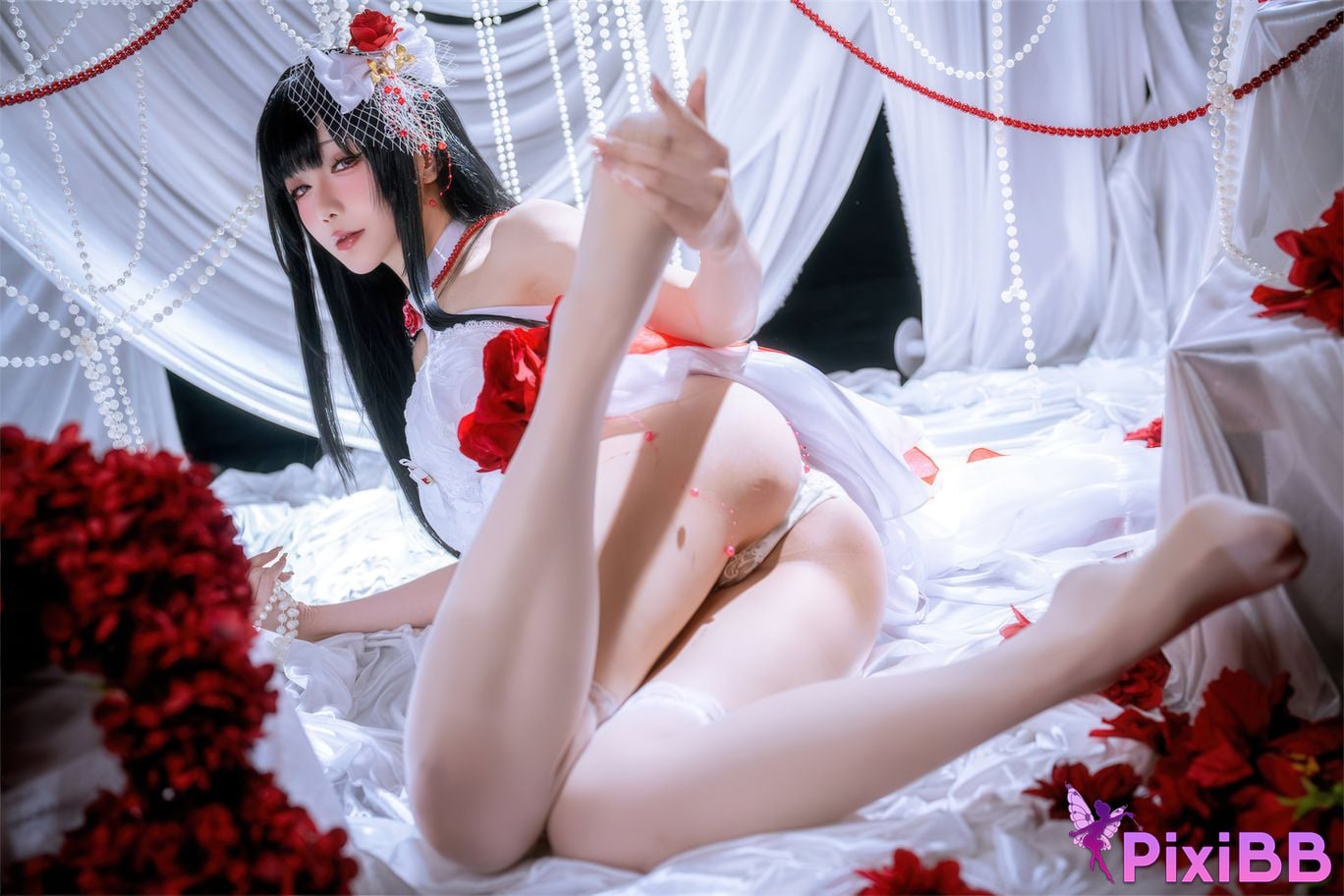 Cosplayer The star is late Hoshilily Nikke Mihara Bond Chain PixiBB.COM 022