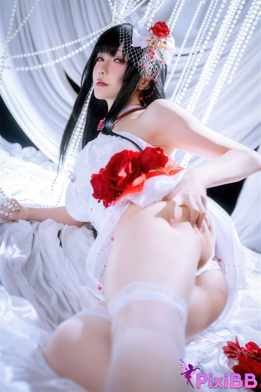 Cosplayer The star is late Hoshilily Nikke Mihara Bond Chain PixiBB.COM 024