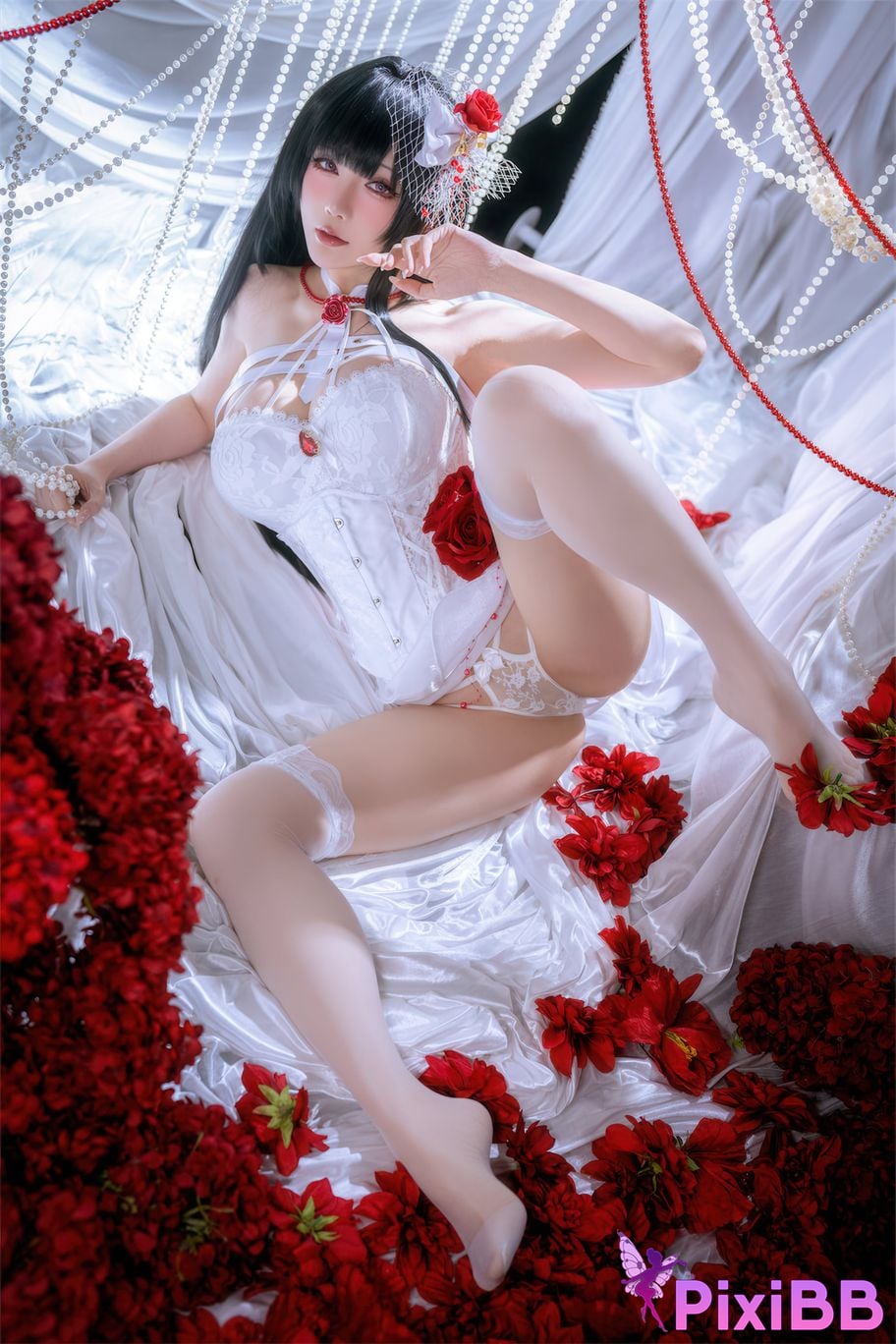 Cosplayer The star is late Hoshilily Nikke Mihara Bond Chain PixiBB.COM 025