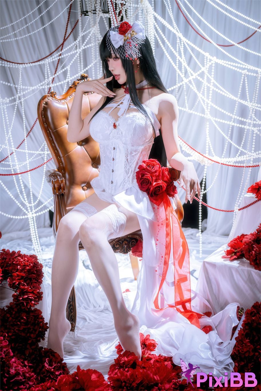 Cosplayer The star is late Hoshilily Nikke Mihara Bond Chain PixiBB.COM 029