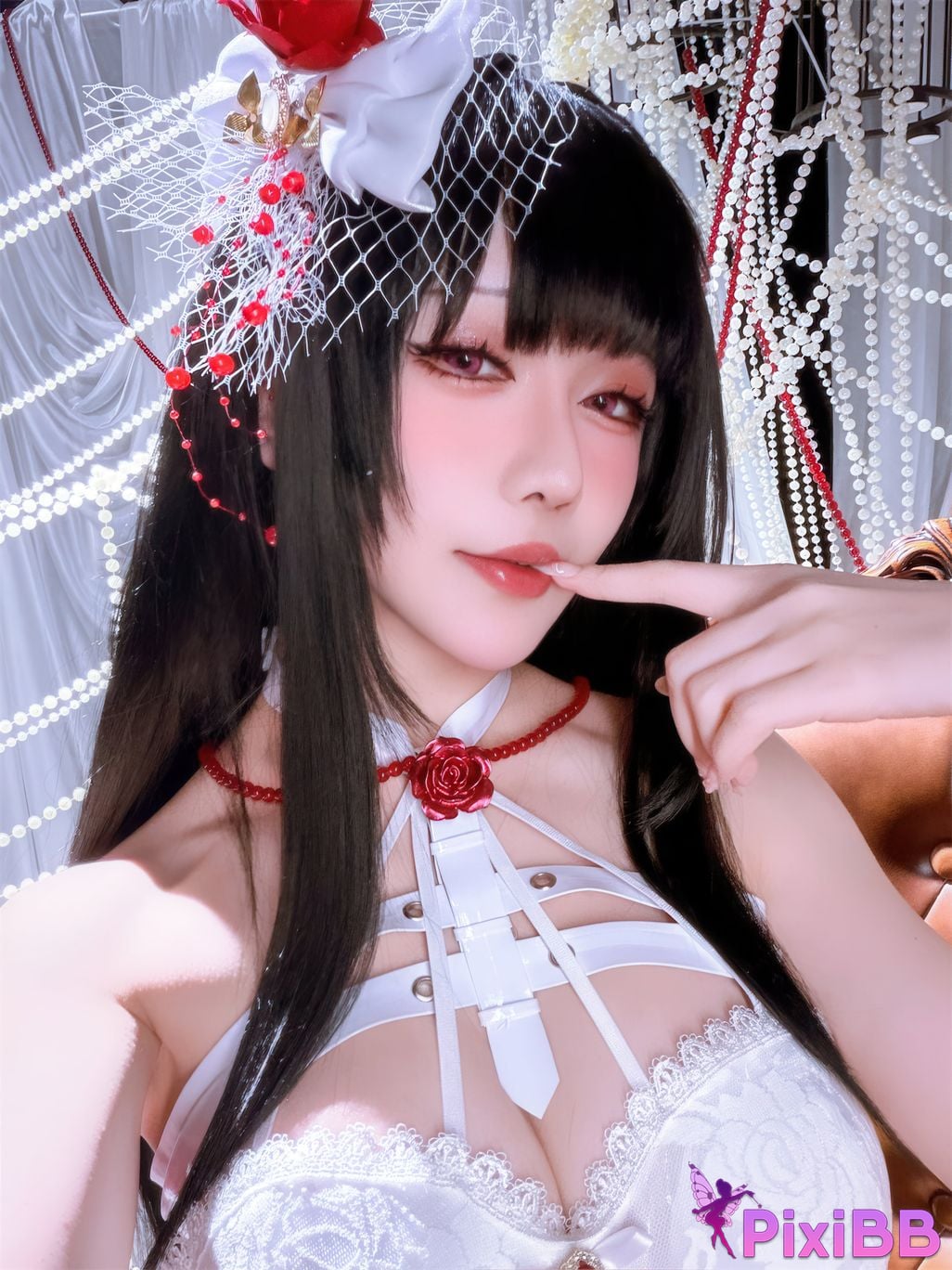 Cosplayer The star is late Hoshilily Nikke Mihara Bond Chain PixiBB.COM 039