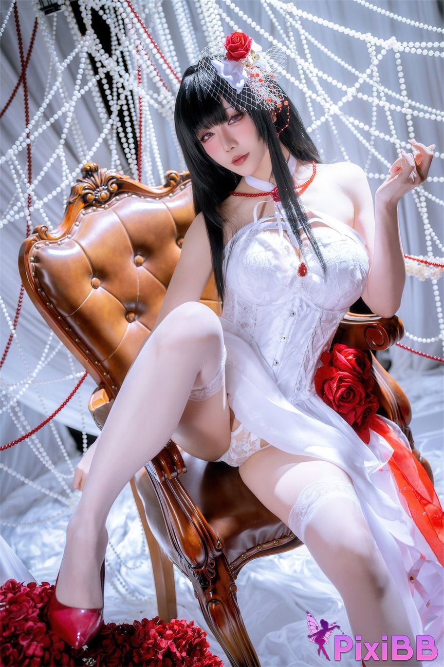 Cosplayer The star is late Hoshilily Nikke Mihara Bond Chain PixiBB.COM 041