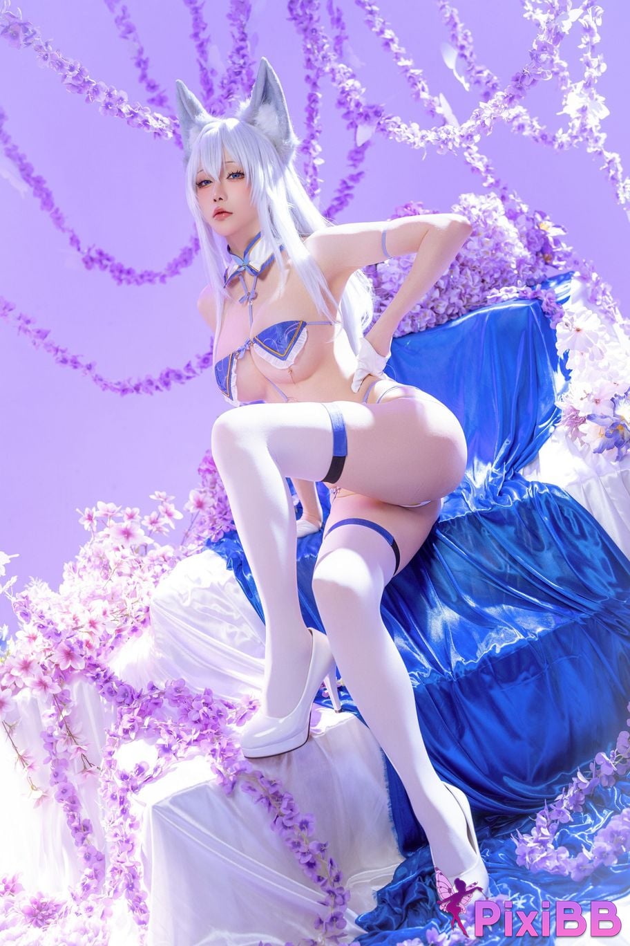 Cosplayer The star is late Hoshilily azur lane Shinano PixiBB.COM 003