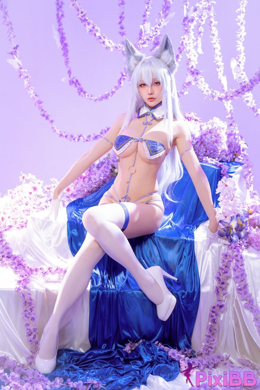 Cosplayer The star is late Hoshilily azur lane Shinano PixiBB.COM 005