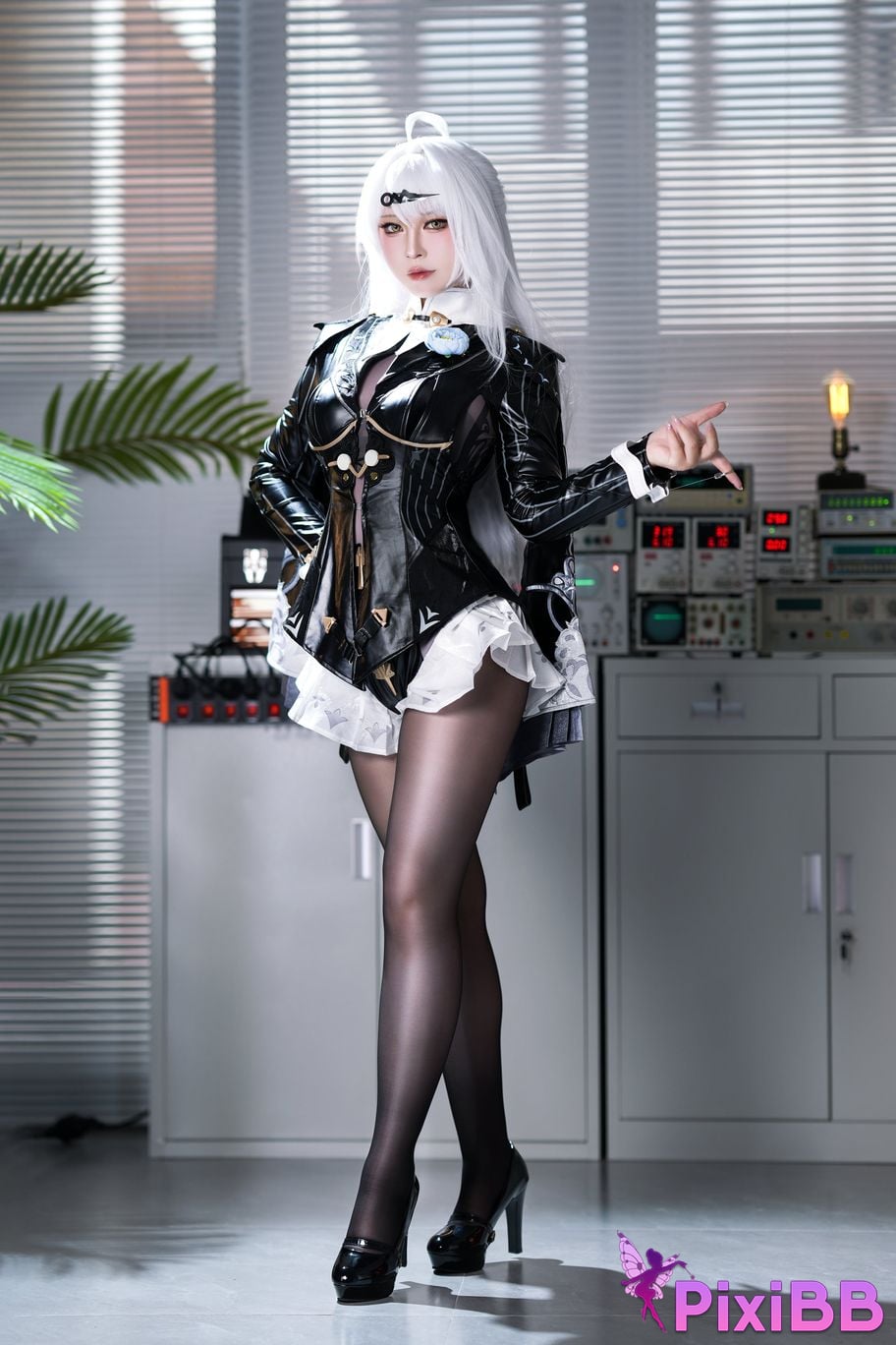 Cosplayer Half half son absolute zero Master Gigen ink shadow PixiBB.COM 012