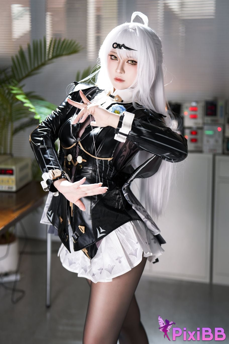 Cosplayer Half half son absolute zero Master Gigen ink shadow PixiBB.COM 015