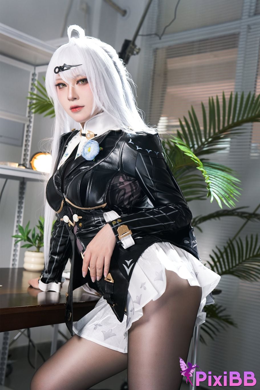 Cosplayer Half half son absolute zero Master Gigen ink shadow PixiBB.COM 020