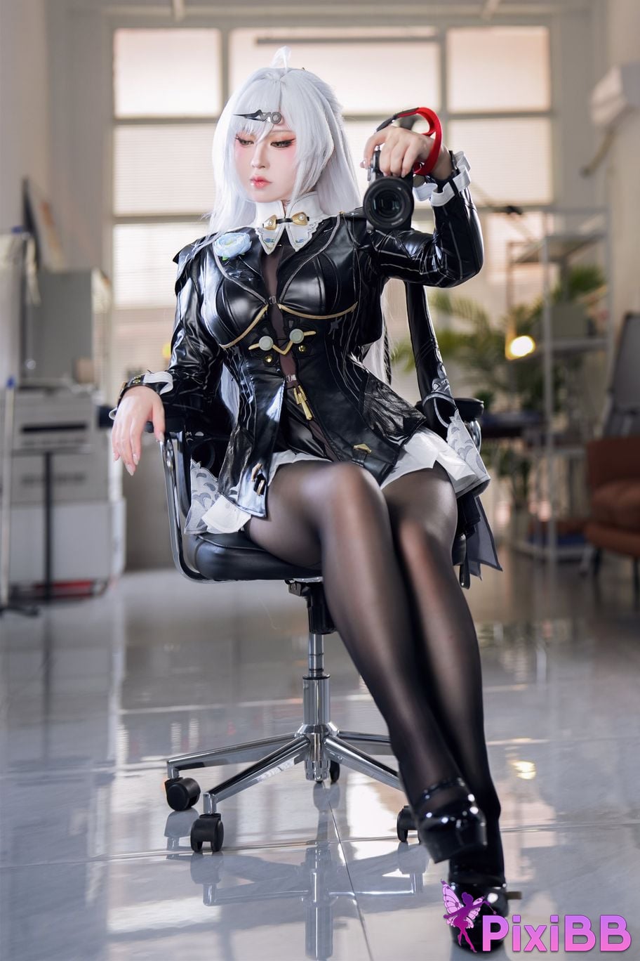 Cosplayer Half half son absolute zero Master Gigen ink shadow PixiBB.COM 031