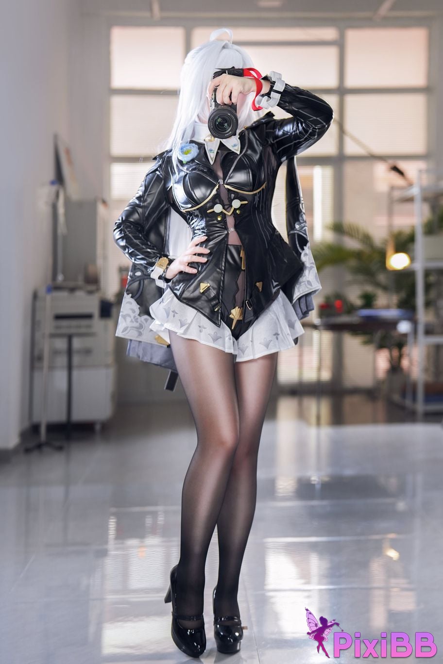 Cosplayer Half half son absolute zero Master Gigen ink shadow PixiBB.COM 032