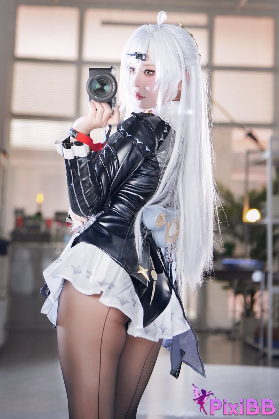 Cosplayer Half half son absolute zero Master Gigen ink shadow PixiBB.COM 033