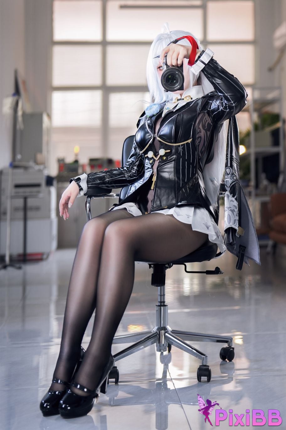 Cosplayer Half half son absolute zero Master Gigen ink shadow PixiBB.COM 042