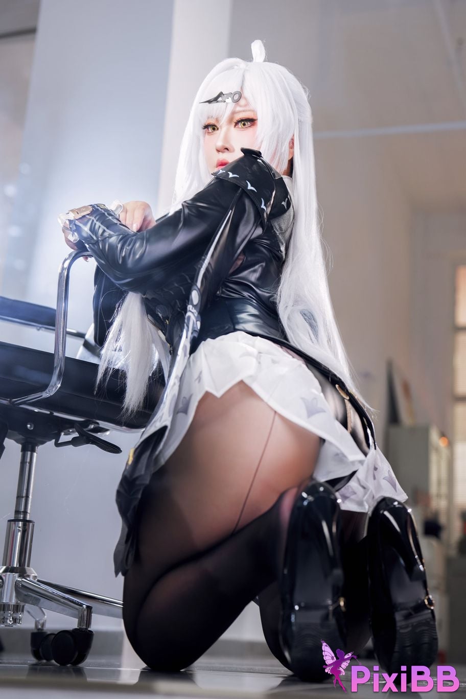 Cosplayer Half half son absolute zero Master Gigen ink shadow PixiBB.COM 044