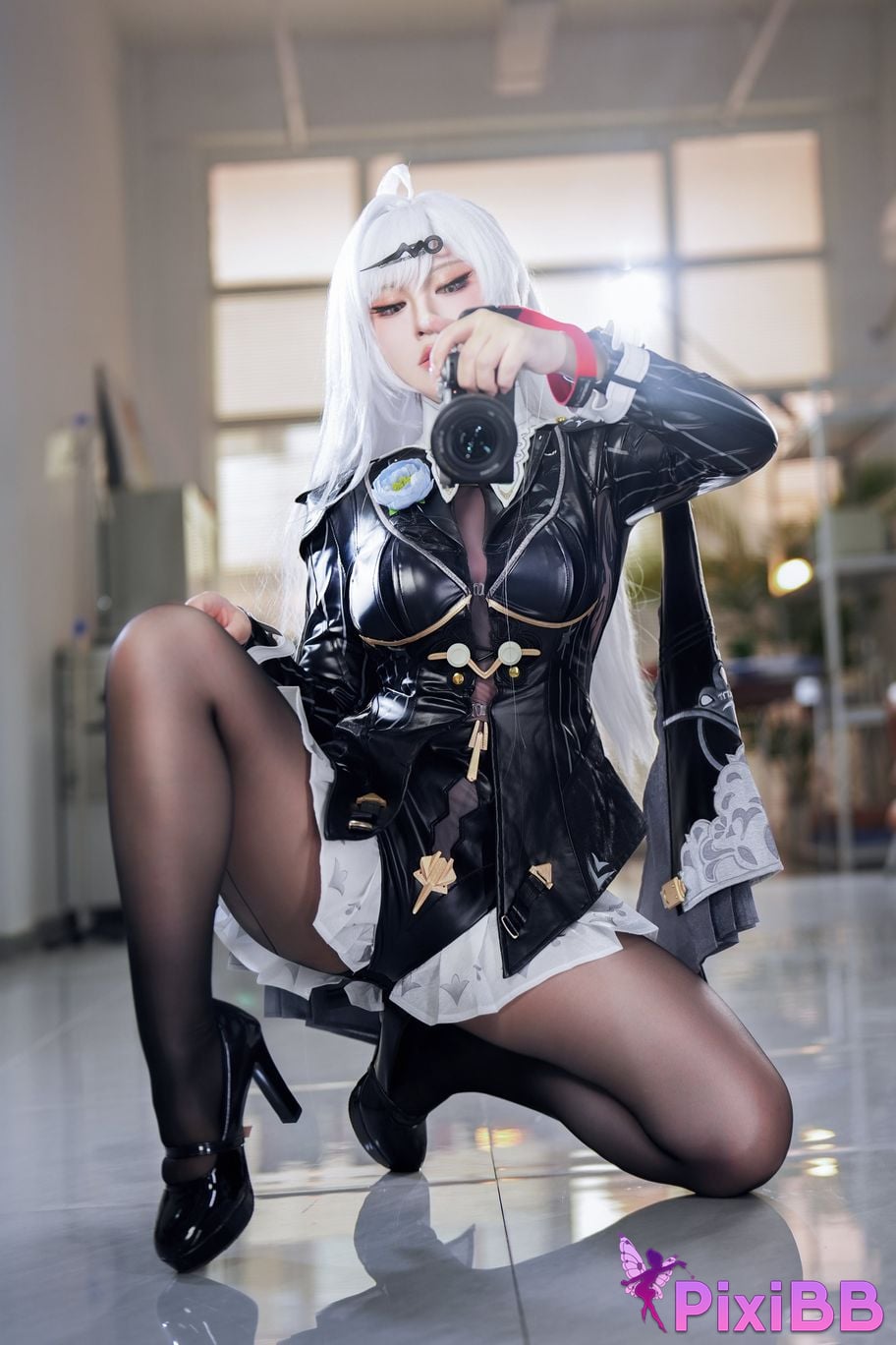 Cosplayer Half half son absolute zero Master Gigen ink shadow PixiBB.COM 049