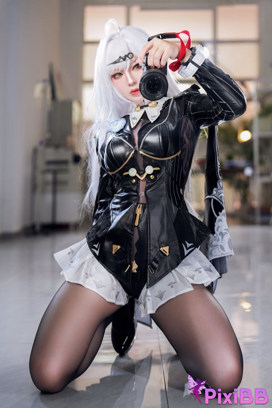 Cosplayer Half half son absolute zero Master Gigen ink shadow PixiBB.COM 050