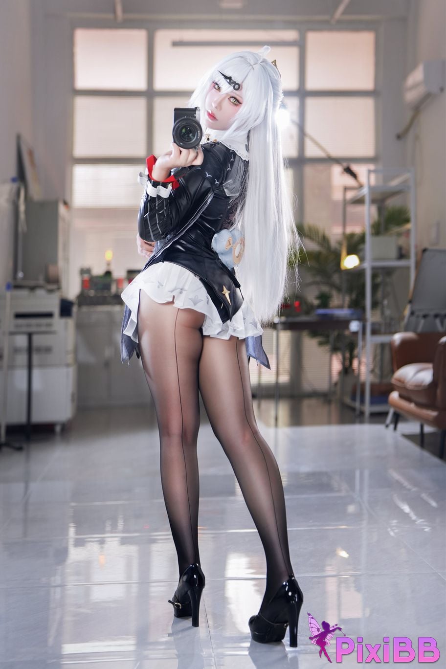 Cosplayer Half half son absolute zero Master Gigen ink shadow PixiBB.COM 051