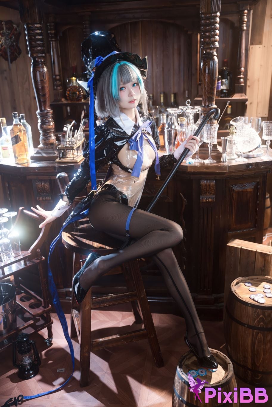 Cosplayer Jiuqi Meow azur lane cheshire bunny PixiBB.COM 014