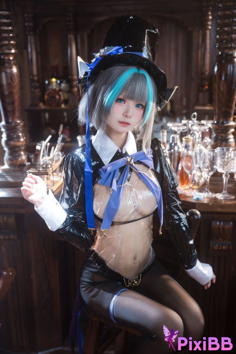 Cosplayer Jiuqi Meow azur lane cheshire bunny PixiBB.COM 029