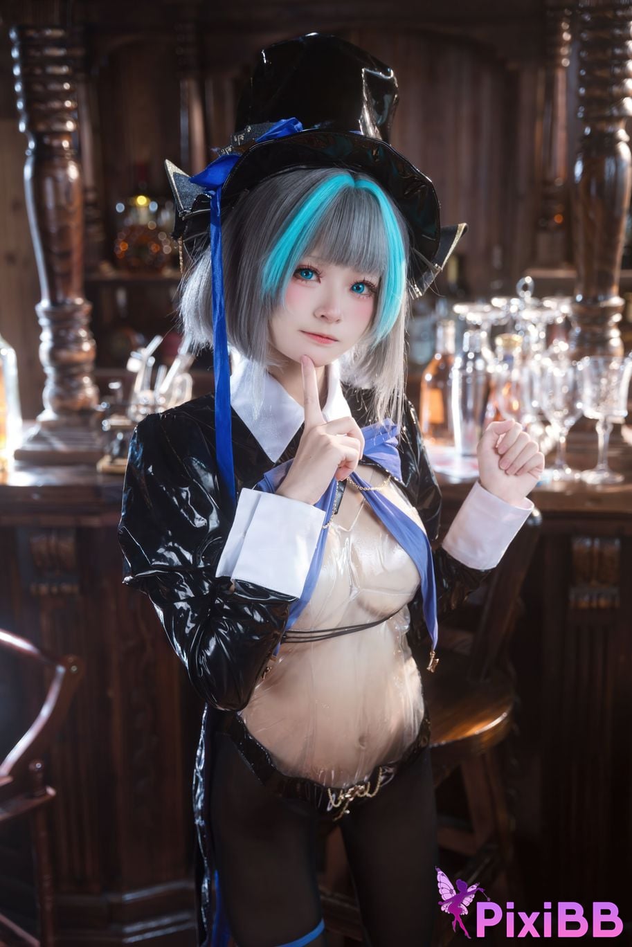 Cosplayer Jiuqi Meow azur lane cheshire bunny PixiBB.COM 031
