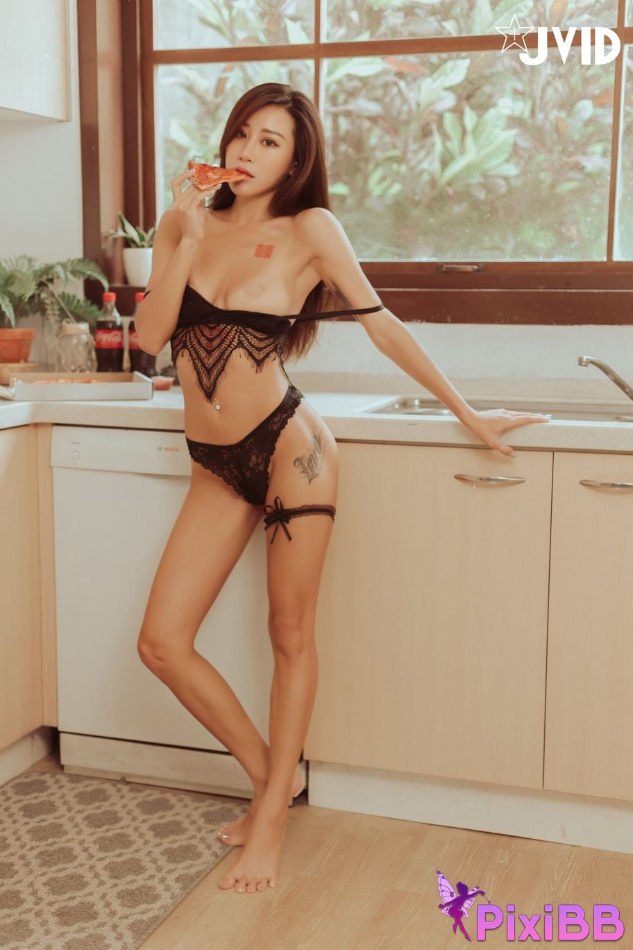 JVID Lara Shuang Xi Completely naked beautiful breasts Beautiful butt Yang Guang Nu Hai Tease you at home PixiBB.COM 005