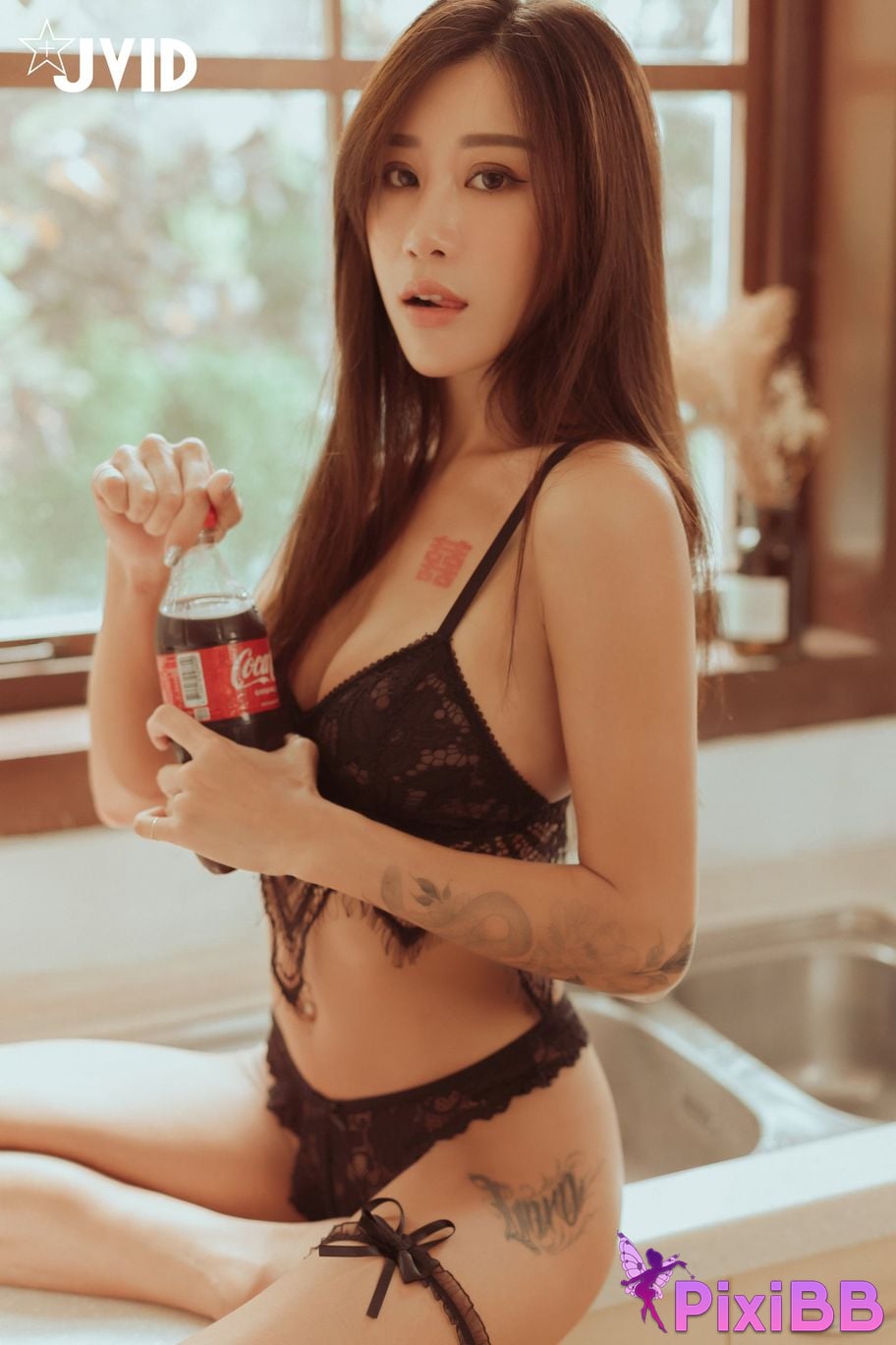 JVID Lara Shuang Xi Completely naked beautiful breasts Beautiful butt Yang Guang Nu Hai Tease you at home PixiBB.COM 054