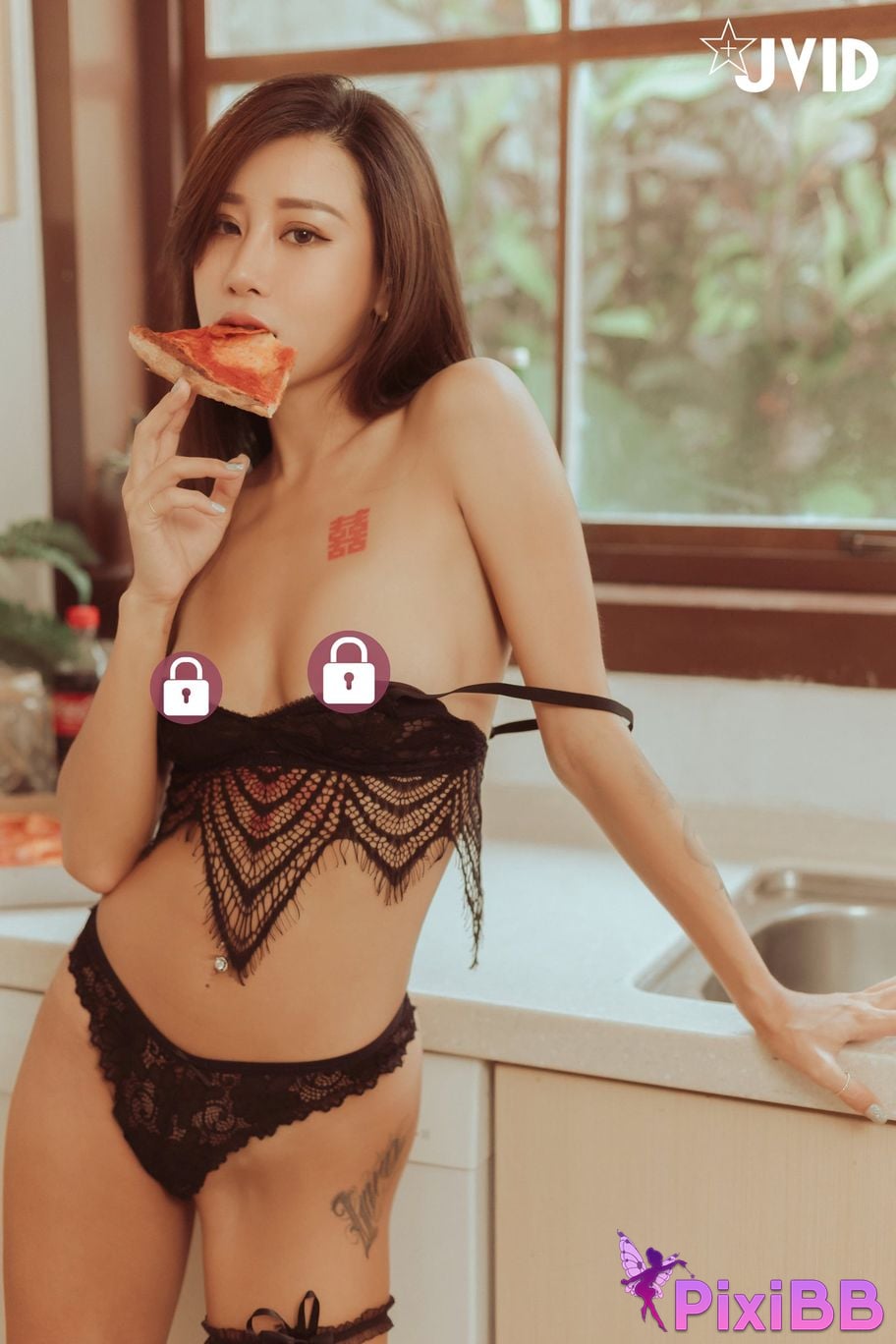 JVID Lara Shuang Xi Completely naked beautiful breasts Beautiful butt Yang Guang Nu Hai Tease you at home PixiBB.COM 112