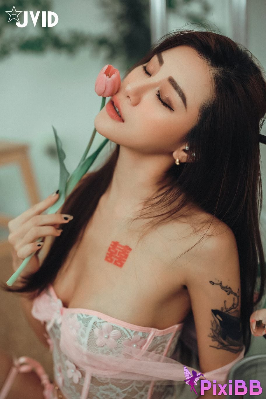 JVID Lara shuang xi wo de mei ru shi you dai gei chao ji lie ju jia ti yan PixiBB.COM 067