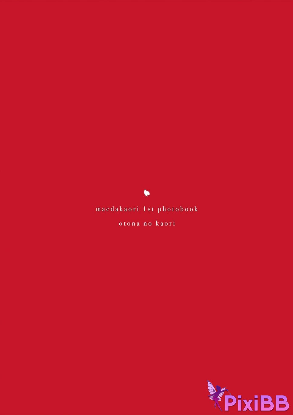 Japanese Idol Kaori Maeda 1st photo collection adult scent voice actor paradise PixiBB.COM 003