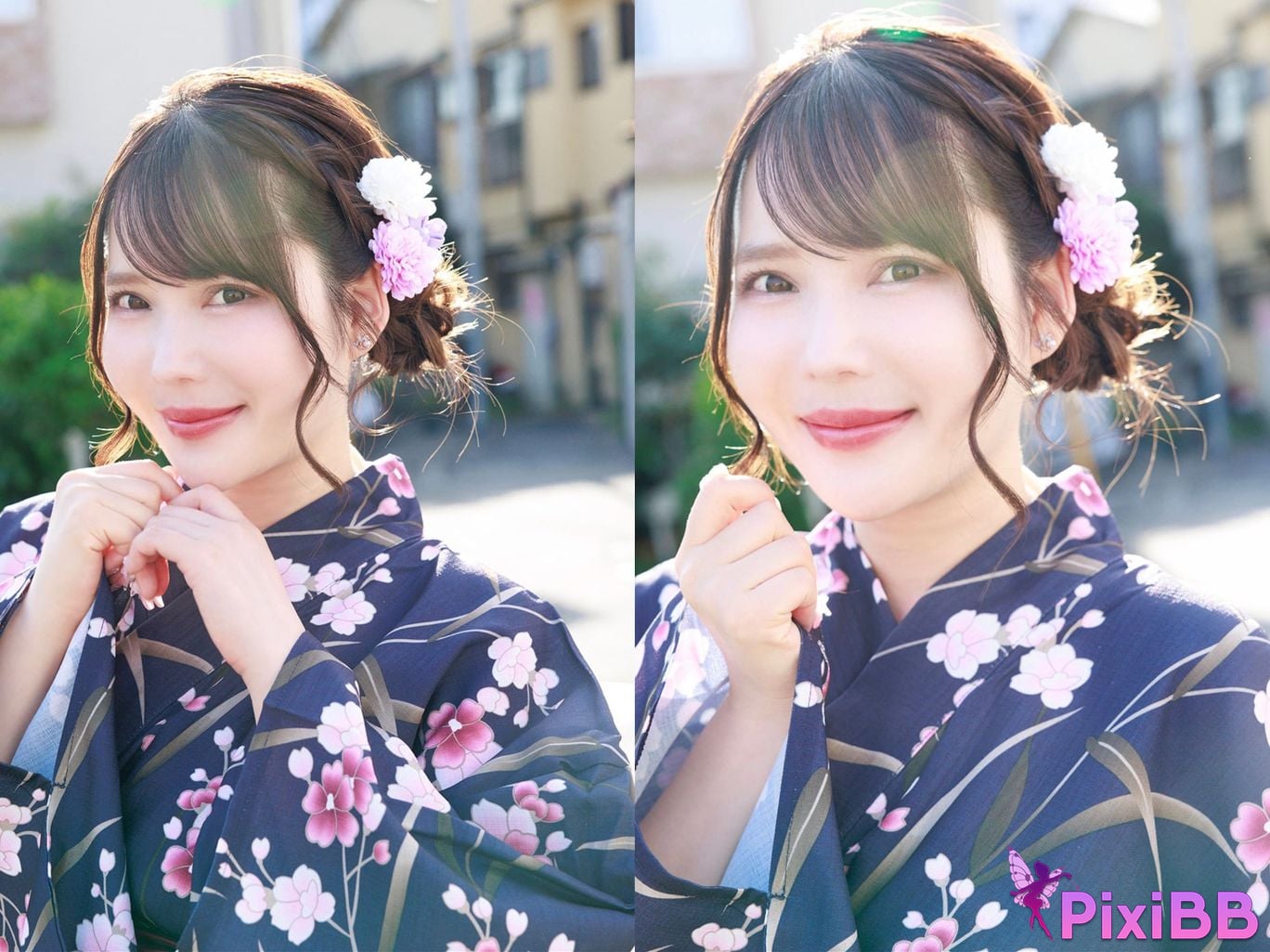 Japanese Idol Misa Momoshiro Peach White weekly true story WJ Girls digital photo book Colorful Yukata edition PixiBB.COM 004