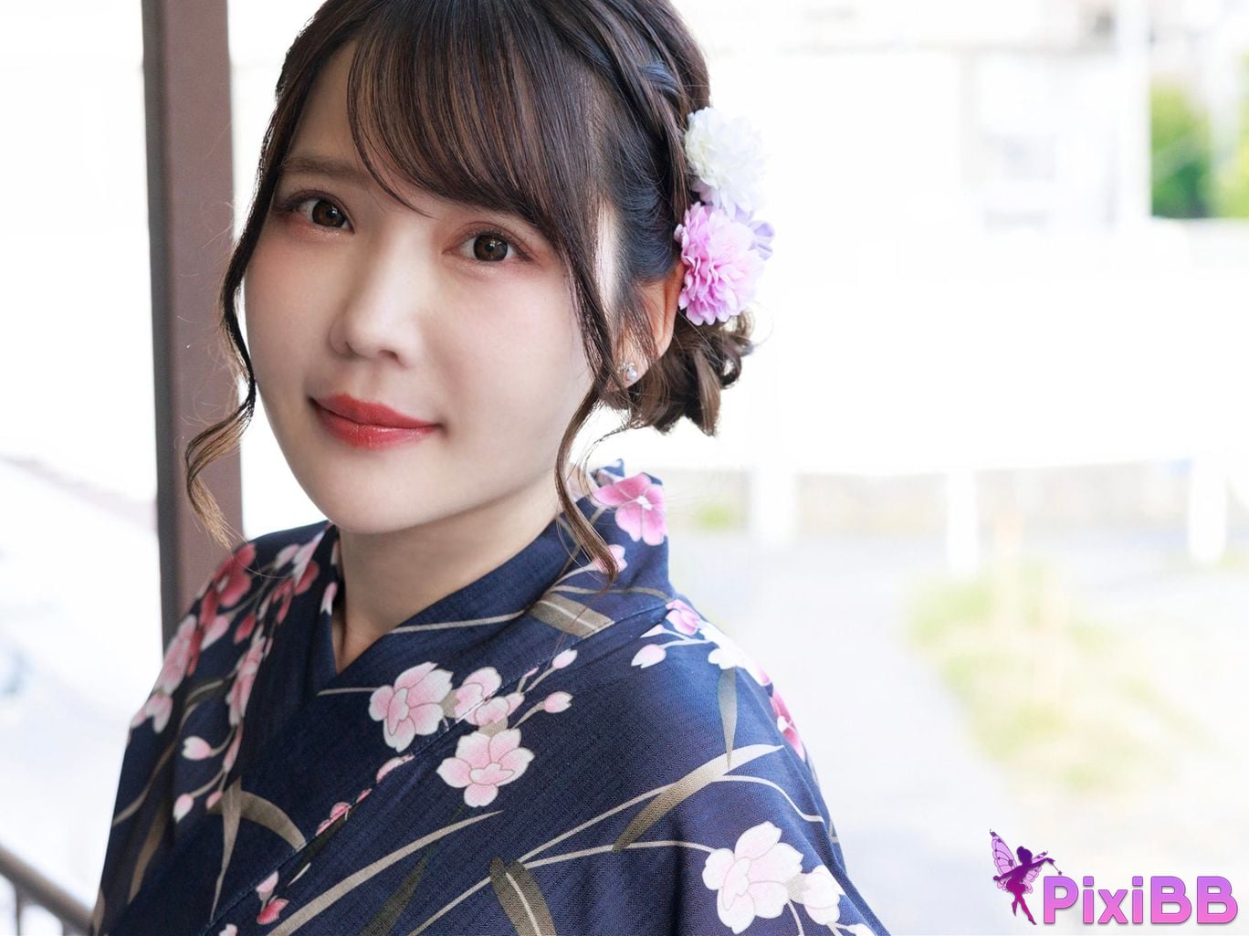 Japanese Idol Misa Momoshiro Peach White weekly true story WJ Girls digital photo book Colorful Yukata edition PixiBB.COM 010
