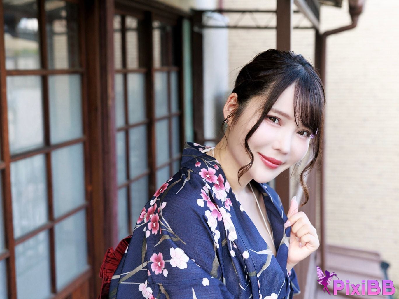 Japanese Idol Misa Momoshiro Peach White weekly true story WJ Girls digital photo book Colorful Yukata edition PixiBB.COM 013