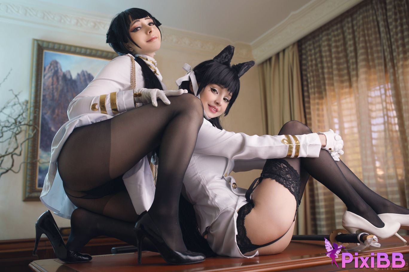 Mikomi Hokina & Hidori Rose Atago & Takao PixiBB.COM 22