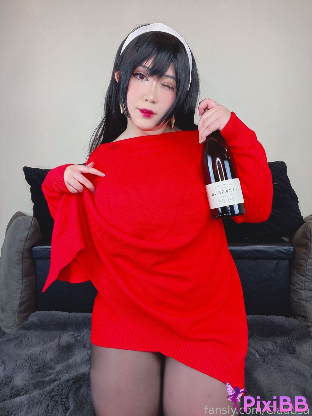 Clautisa Yor Forger Red Sweater PixiBB.COM 11