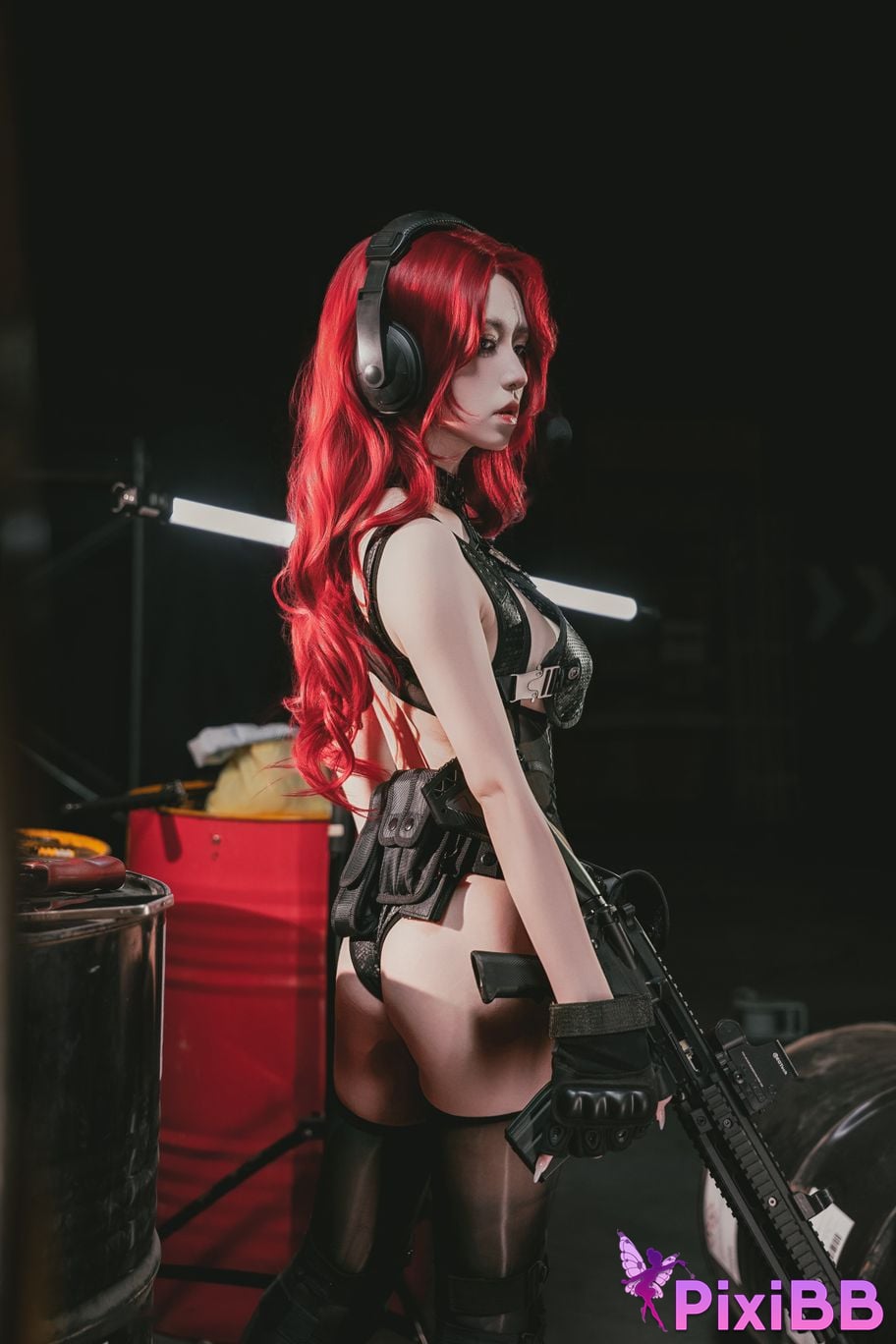 Cosplayer Shuangmu Fusu Arknights Shirter Dede Club Tactical Style PixiBB.COM 002