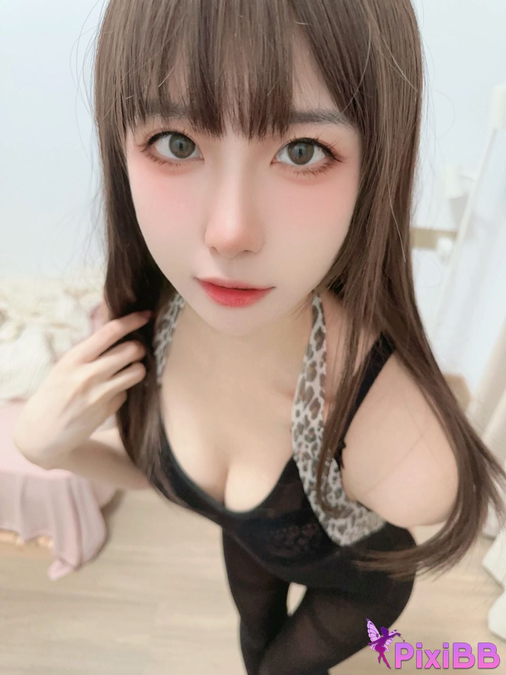 Cosplayer Pudding method Dafa Black silk thread PixiBB.COM 001