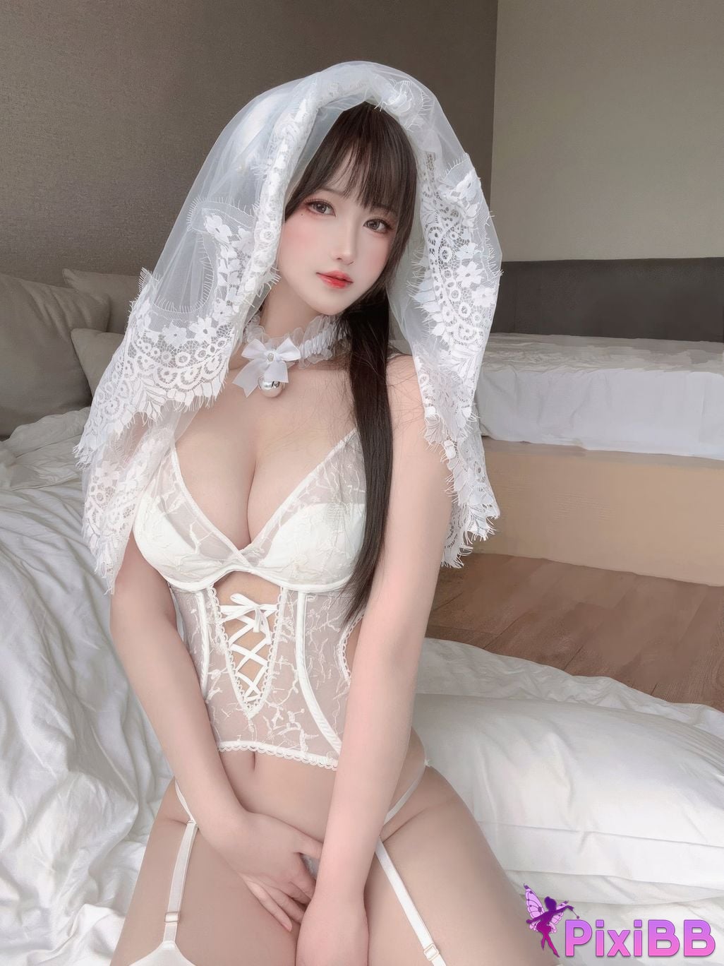 Cosplayer three degrees 69 520 Special Pure white flower language PixiBB.COM 018