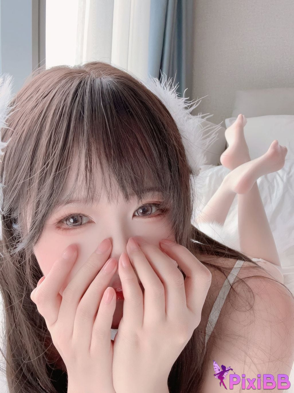 Cosplayer three degrees 69 520 Special Pure white flower language PixiBB.COM 050