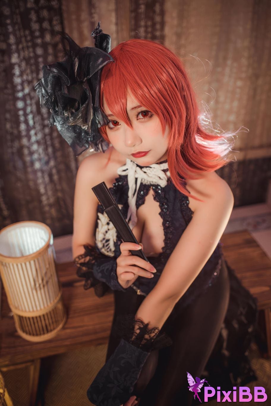 Cosplayer I s i t a b e r c u azur lane black prince cheongsam PixiBB.COM 007